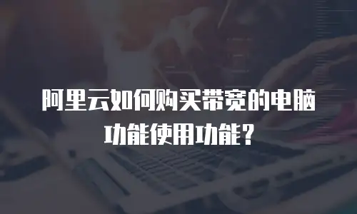 阿里云如何购买带宽的电脑功能使用功能？