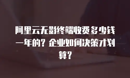 阿里云无影终端收费多少钱一年的？企业如何决策才划算？