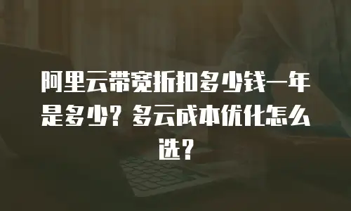 阿里云带宽折扣多少钱一年是多少？多云成本优化怎么选？