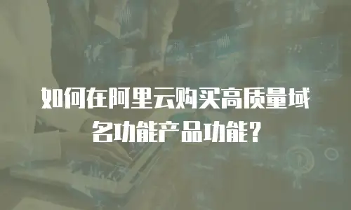 如何在阿里云购买高质量域名功能产品功能？