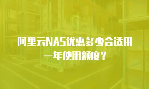 阿里云NAS优惠多少合适用一年使用额度？