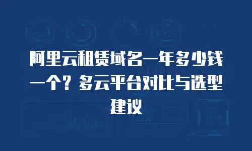 阿里云租赁域名一年多少钱一个？多云平台对比与选型建议