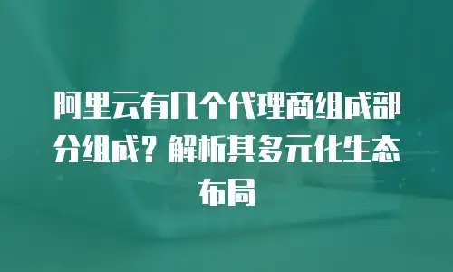 阿里云有几个代理商组成部分组成？解析其多元化生态布局