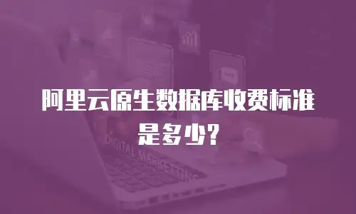 阿里云原生数据库收费标准是多少？