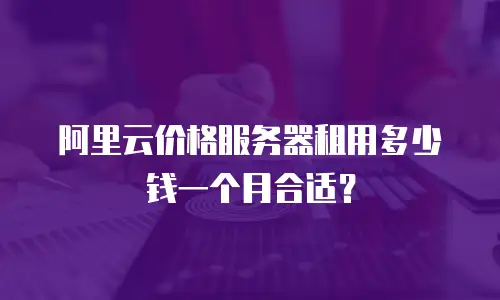 阿里云价格服务器租用多少钱一个月合适？