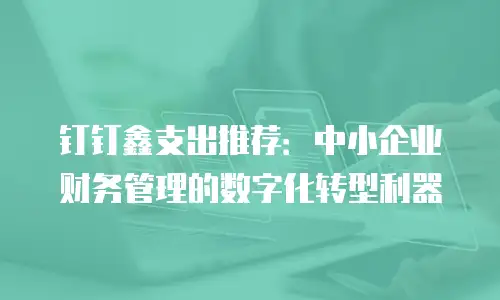 钉钉鑫支出推荐：中小企业财务管理的数字化转型利器