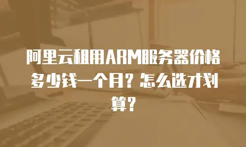 阿里云租用ARM服务器价格多少钱一个月？怎么选才划算？