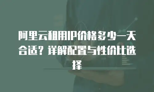 阿里云租用IP价格多少一天合适？详解配置与性价比选择