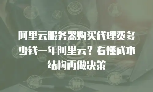 阿里云服务器购买代理费多少钱一年阿里云？看懂成本结构再做决策