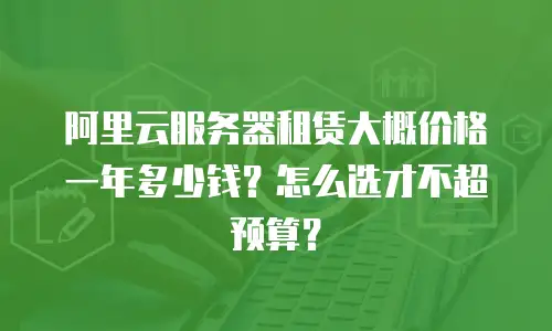 阿里云服务器租赁大概价格一年多少钱？怎么选才不超预算？