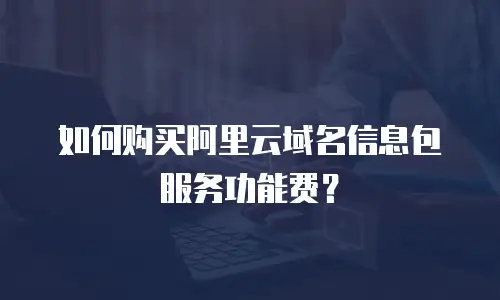 如何购买阿里云域名信息包服务功能费？