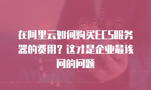 在阿里云如何购买ECS服务器的费用？这才是企业最该问的问题