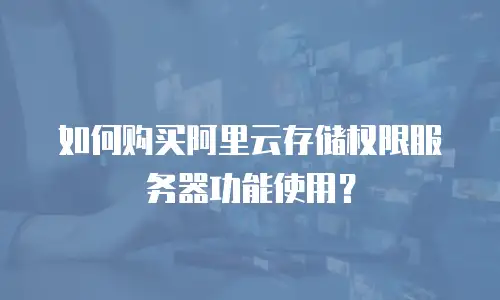 如何购买阿里云存储权限服务器功能使用？