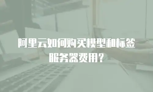 阿里云如何购买模型和标签服务器费用？