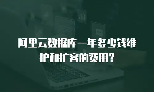 阿里云数据库一年多少钱维护和扩容的费用？