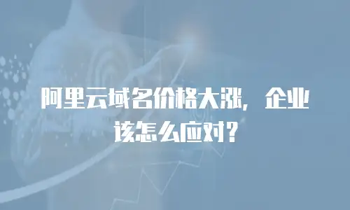 阿里云域名价格大涨，企业该怎么应对？