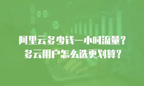 阿里云多少钱一小时流量？多云用户怎么选更划算？