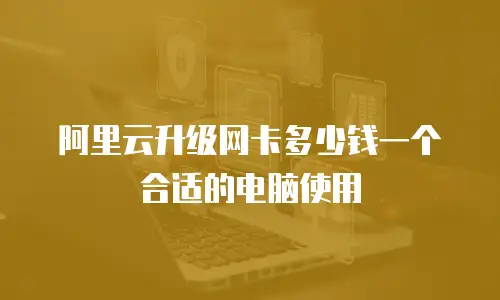 阿里云升级网卡多少钱一个合适的电脑使用