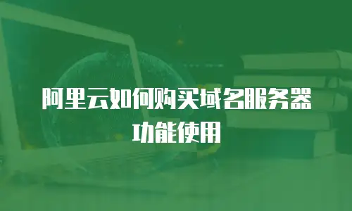 阿里云如何购买域名服务器功能使用