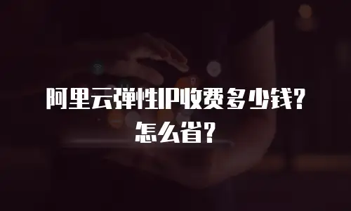 阿里云弹性IP收费多少钱？怎么省？