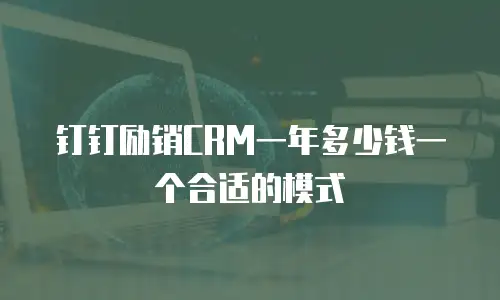 钉钉励销CRM一年多少钱一个合适的模式
