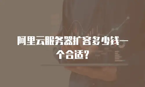 阿里云服务器扩容多少钱一个合适？