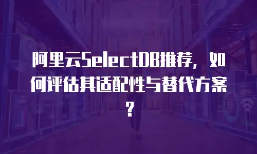 阿里云SelectDB推荐，如何评估其适配性与替代方案？