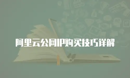 阿里云公网IP购买技巧详解