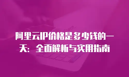 阿里云IP价格是多少钱的一天：全面解析与实用指南