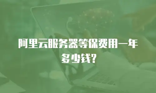 阿里云服务器等保费用一年多少钱？
