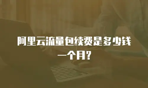 阿里云流量包续费是多少钱一个月？