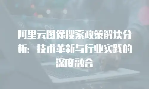 阿里云图像搜索政策解读分析：技术革新与行业实践的深度融合