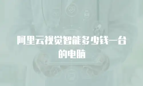 阿里云视觉智能多少钱一台的电脑