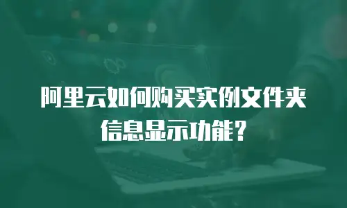 阿里云如何购买实例文件夹信息显示功能？