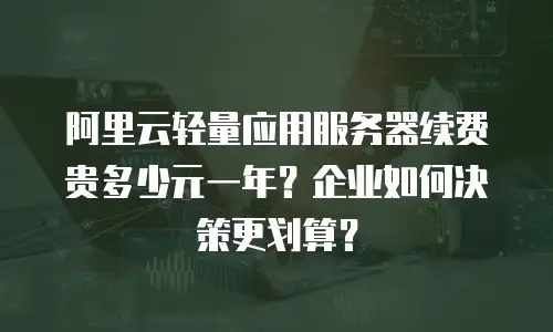 阿里云轻量应用服务器续费贵多少元一年？企业如何决策更划算？