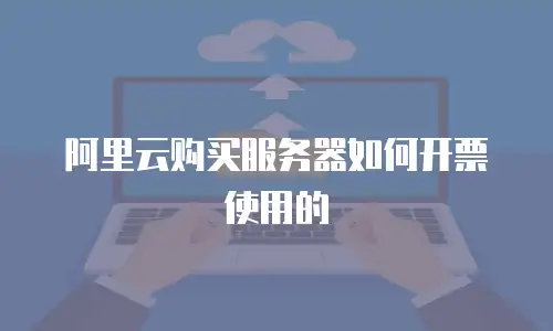 阿里云购买服务器如何开票使用的