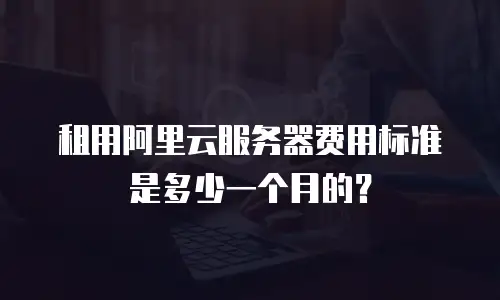 租用阿里云服务器费用标准是多少一个月的？