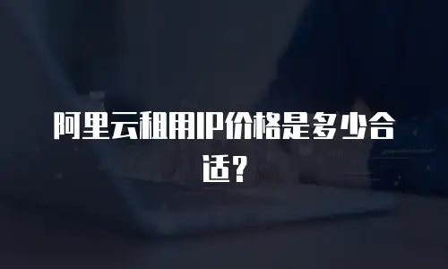 阿里云租用IP价格是多少合适？