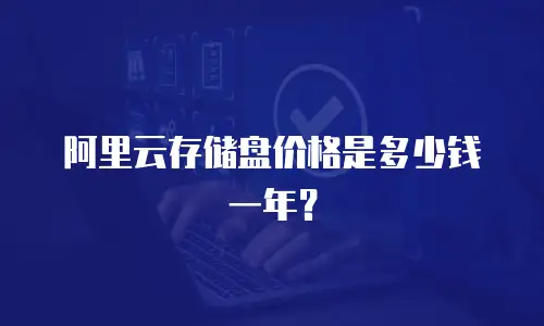 阿里云存储盘价格是多少钱一年？