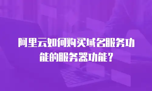 阿里云如何购买域名服务功能的服务器功能？