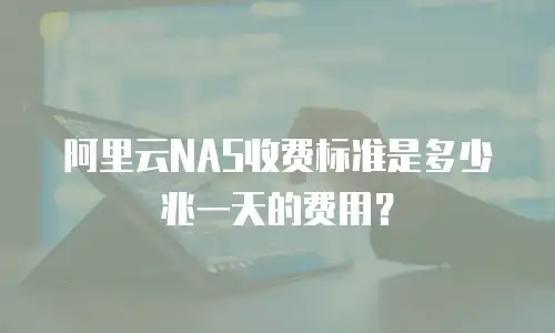 阿里云NAS收费标准是多少兆一天的费用？