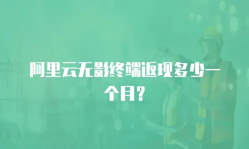阿里云无影终端返现多少一个月？