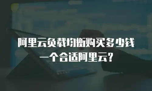 阿里云负载均衡购买多少钱一个合适阿里云？