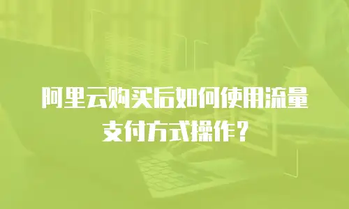 阿里云购买后如何使用流量支付方式操作？