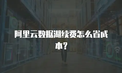 阿里云数据湖续费怎么省成本？