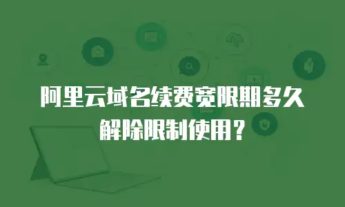 阿里云域名续费宽限期多久解除限制使用？
