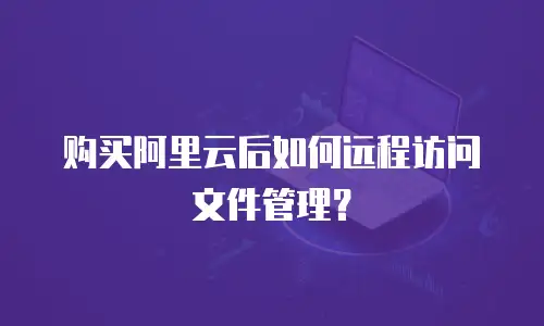 购买阿里云后如何远程访问文件管理？