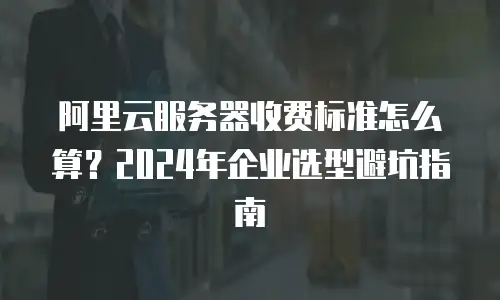 阿里云服务器收费标准怎么算？2024年企业选型避坑指南