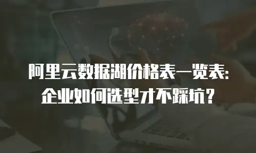阿里云数据湖价格表一览表：企业如何选型才不踩坑？