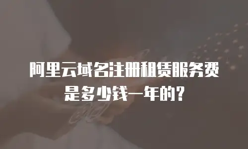 阿里云域名注册租赁服务费是多少钱一年的？